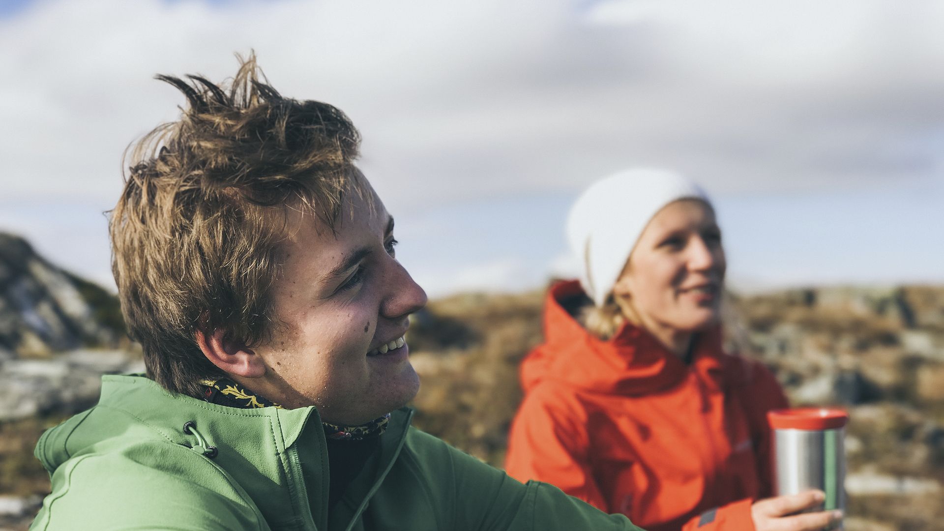 Portrettbilde av elever på fjelltur